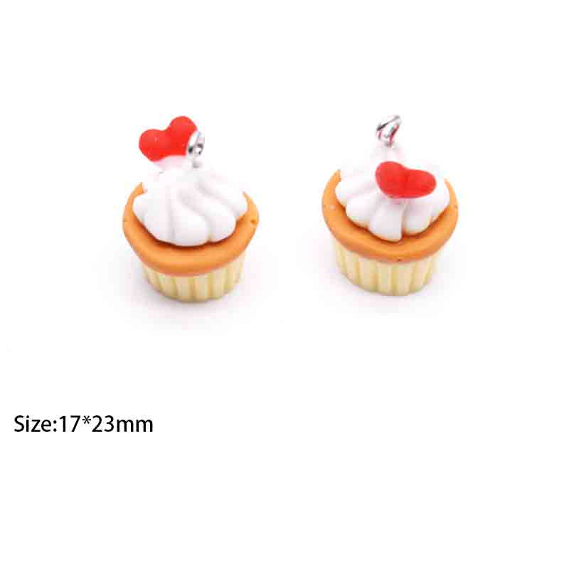 10db Szimulációs Cupcakes Aranyos medálok medálokhoz barkácsolás fülbevaló nyaklánc ékszer kiegészítők keresése