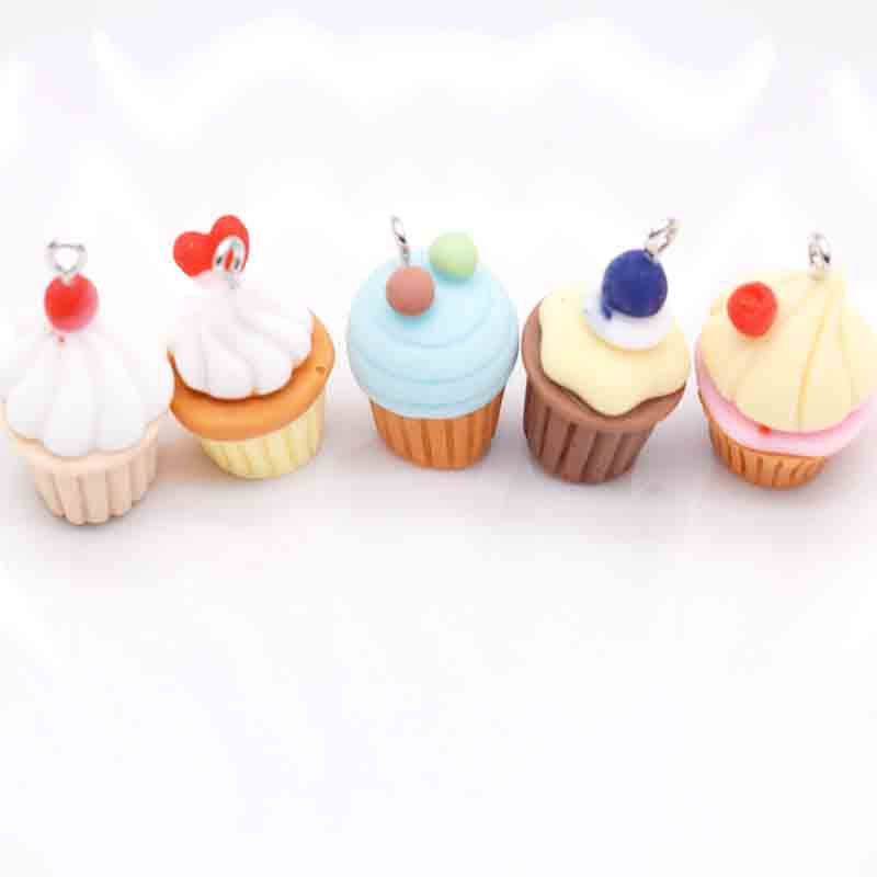 10db Szimulációs Cupcakes Aranyos medálok medálokhoz barkácsolás fülbevaló nyaklánc ékszer kiegészítők keresése