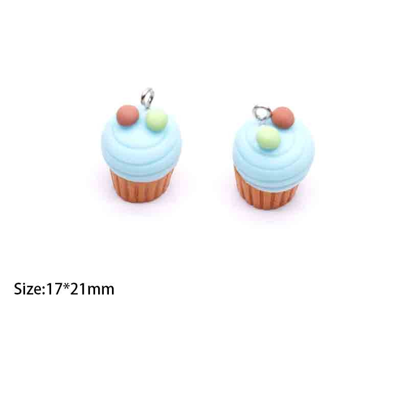 10db Szimulációs Cupcakes Aranyos medálok medálokhoz barkácsolás fülbevaló nyaklánc ékszer kiegészítők keresése