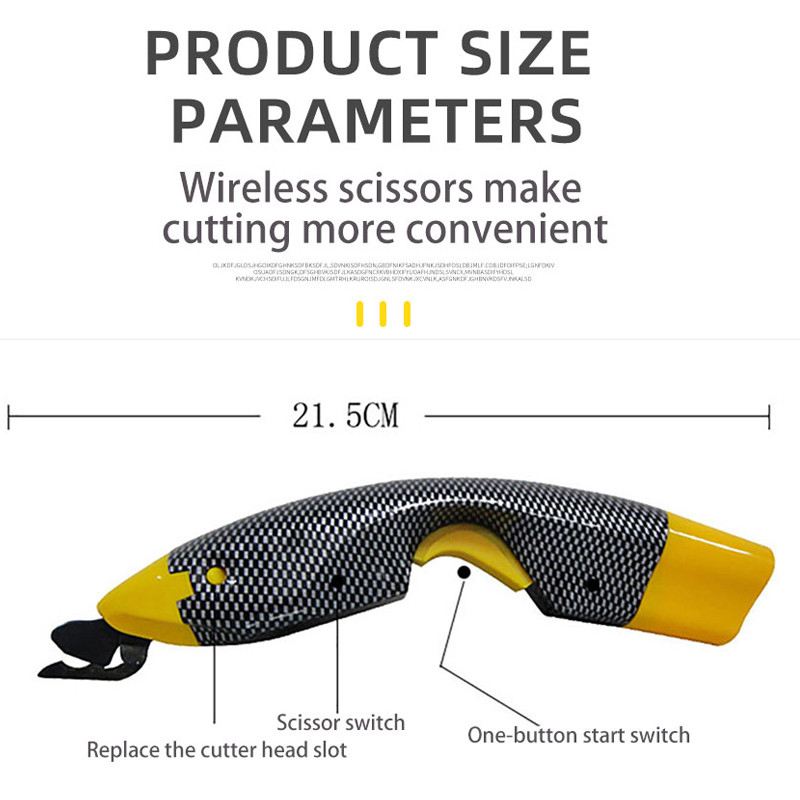 Električne škare Rezač tkanine Stroj za rezanje tkanine Ručne električne škare Stroj za šivanje tkanine/kože/tkanine
