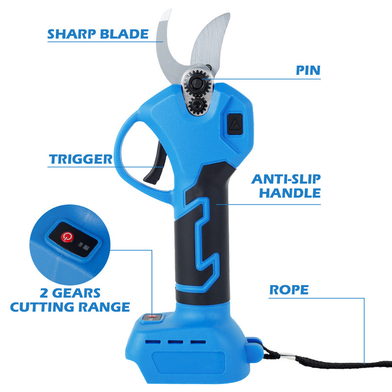 Škare za grane, električni rezač bez četkica, škare za rezidbu, učinkoviti rezač za bonsai voćke za Makita 18 V bateriju