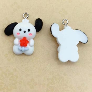 10 τμχ/συσκευασία Funny Cute Rabbit Dog Cat Resin κρεμαστό κόσμημα για DIY σκουλαρίκι Μπρελόκ Κοσμήματα κατασκευή χονδρικών αντικειμένων Χονδρική