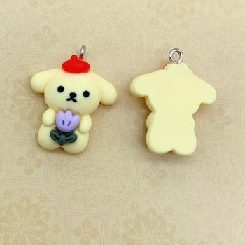 10 τμχ/συσκευασία Funny Cute Rabbit Dog Cat Resin κρεμαστό κόσμημα για DIY σκουλαρίκι Μπρελόκ Κοσμήματα κατασκευή χονδρικών αντικειμένων Χονδρική