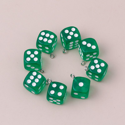 10 bucăți/Set de desene animate 3D zaruri pandantive farmece pentru realizarea de bijuterii crafting cercei drăguți coliere 9 culori accesorii manual