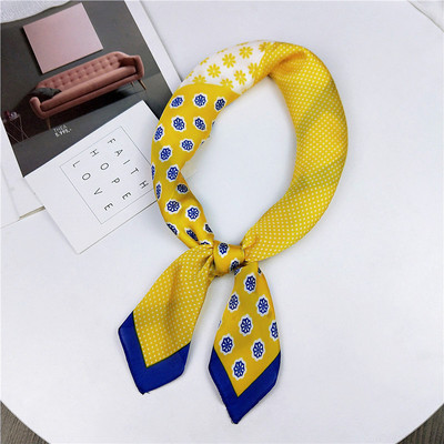 Ruoshui 70*70cm naiste siidist kandiline bandana lilleline rätik Daami ametlik rätik Naiste turbani peasall Peakatted Aksessuaarid