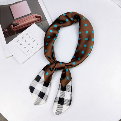 Ruoshui 70*70cm naiste siidist kandiline bandana lilleline rätik Daami ametlik rätik Naiste turbani peasall Peakatted Aksessuaarid