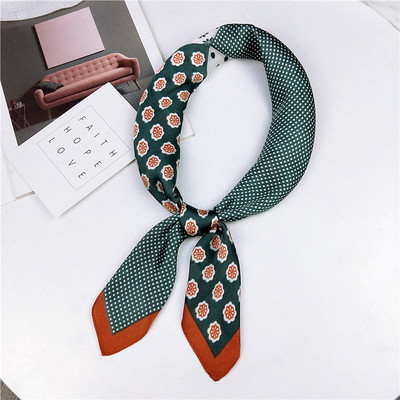 Ruoshui 70*70cm naiste siidist kandiline bandana lilleline rätik Daami ametlik rätik Naiste turbani peasall Peakatted Aksessuaarid