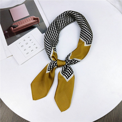 Ruoshui 70*70cm naiste siidist kandiline bandana lilleline rätik Daami ametlik rätik Naiste turbani peasall Peakatted Aksessuaarid