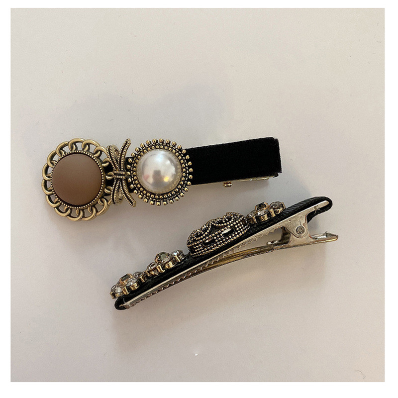 Női lányok Vintage hajtűk Crytal Pearl Hajcsat Női Haj kiegészítők Hajfogantyú Fejfedők Barrettes Díszek
