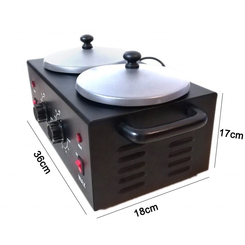 Dual Wax Pots Profesionalus elektrinis vaško šildytuvas Parrafino vaškavimo mašina plaukų šalinimui Veido odos kūno SPA salonas