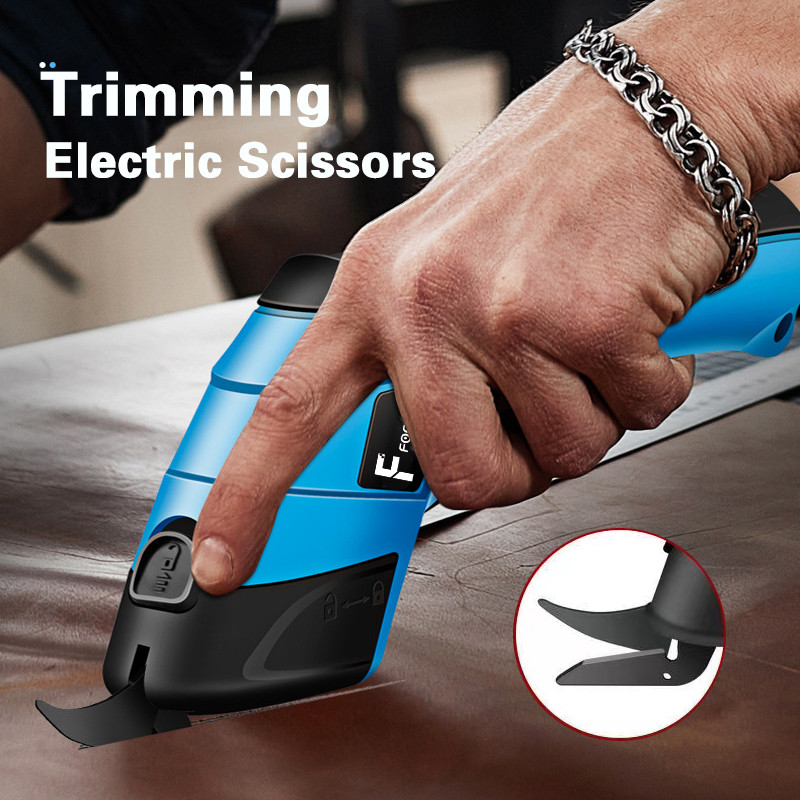 3,6 V punjive bežične električne škare od tkanine Glava rezača od volframovog čelika Tepih od PVC-a Koža Krojačke škare za šivanje