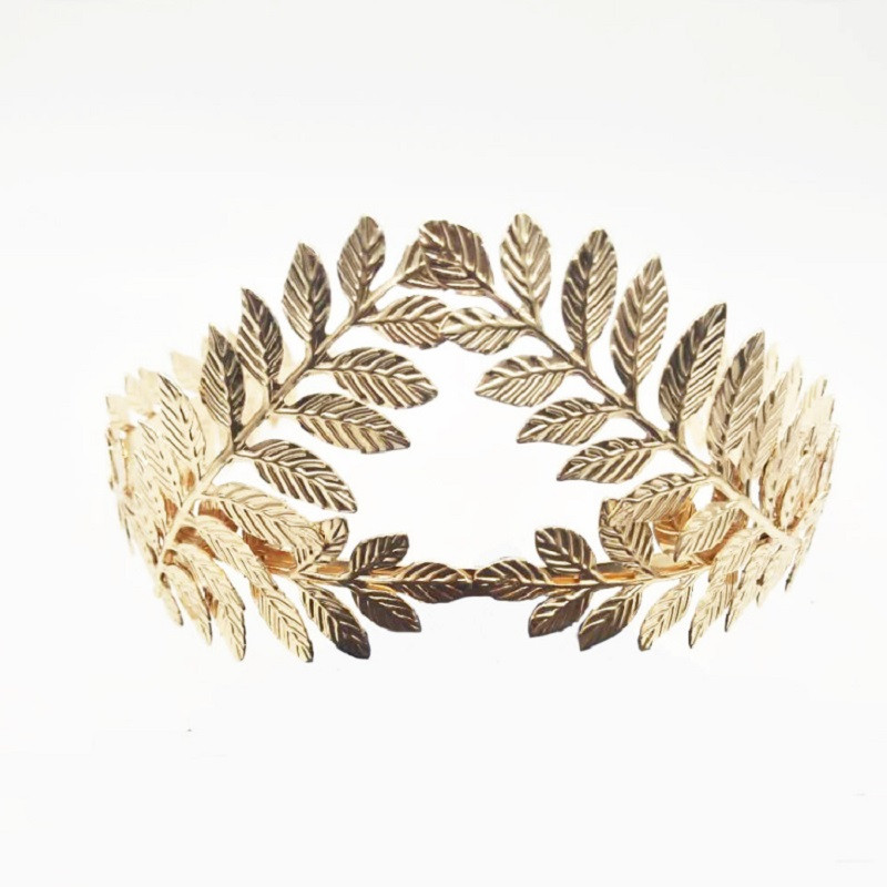 Levél stílusú Esküvői Party Korona menyasszonyi tiara Vintage menyasszonyi hajkarika Arany/Sliver menyasszonyi fej Kiegészítők Női Ékszerek Hajpánt