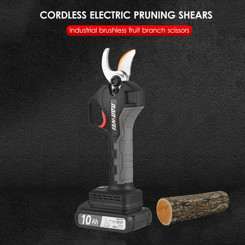 Nanwei 21V akumulatorske električne škare za orezivanje bez četkica 10Ah/20Ah na baterije Mašine za rezanje grana 30mm promjer rezanja