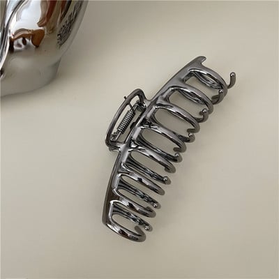 Žene Djevojke Metalni pištolj Crna kosa Kandže Dama Otmjene štipaljke za rep Modni dodaci za kosu Ukosnice Drške za kosu Pokrivala