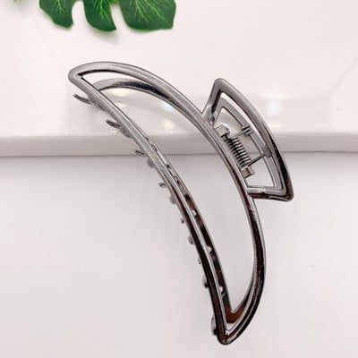 Žene Djevojke Metalni pištolj Crna kosa Kandže Dama Otmjene štipaljke za rep Modni dodaci za kosu Ukosnice Drške za kosu Pokrivala