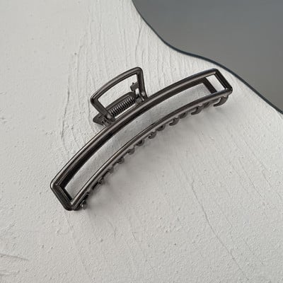 Žene Djevojke Metalni pištolj Crna kosa Kandže Dama Otmjene štipaljke za rep Modni dodaci za kosu Ukosnice Drške za kosu Pokrivala