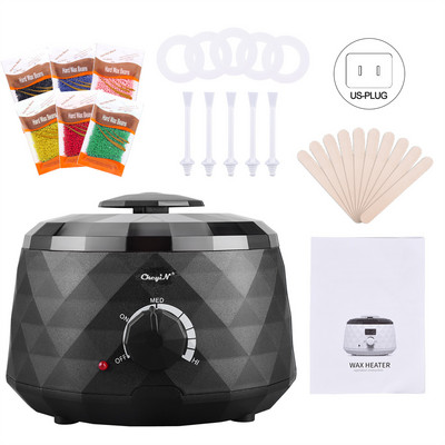 CkeyiN 500 ml vahasoojendid karvaeemaldus vahatamispott epilaator Professionaalne vahaubade sulatuskomplekt masin täiskomplekt näohooldus, käsi jalad keha