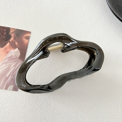 Ruoshui uusim naine, suured ebaregulaarsed atsetaadist juuksed küünised naistele juuksenõelad juuksenõelad peakatted, juukseklambrid, näo pesemine, juukseklambrid