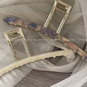 13 cm ülisuur naine metallist atsetaadist juukseküünised küünised naiste juukseaksessuaarid juuksenõelad näopesu peakatted kaunistused juukseklambrid