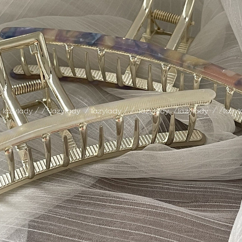 13 cm ülisuur naine metallist atsetaadist juukseküünised küünised naiste juukseaksessuaarid juuksenõelad näopesu peakatted kaunistused juukseklambrid