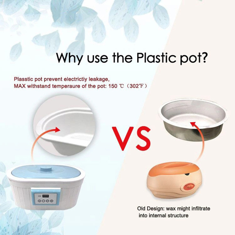4,5 l parafino vaško mašina rankoms pėdoms, greito vaško tirpimo parafino vonia, parafino vaško šildytuvas LCD ekranas parafininės vonios SPA
