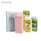 Epiliatorius 4in1 Roll-On Cartridge Depiliacinis parafino vaško šildytuvas vaškavimo popierius plaukelių šalinimo rinkinys depiliacijos įrankiui kostiumas namų salonas