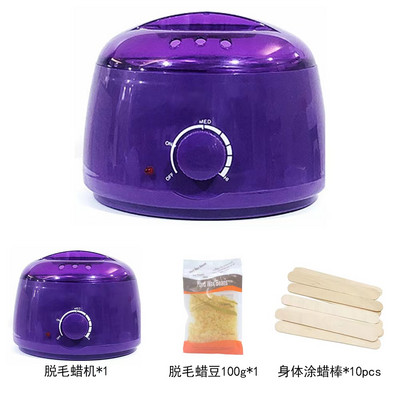 Kit de epilare cu ceară 100W Epilator depilator Aparat de epilat cu ceară pentru îndepărtarea părului Ceara se topește Kit de epilare cu ceară Încălzitor de parafină Încălzitor de mărgele de ceară