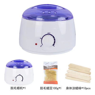 Kit de epilare cu ceară 100W Epilator depilator Aparat de epilat cu ceară pentru îndepărtarea părului Ceara se topește Kit de epilare cu ceară Încălzitor de parafină Încălzitor de mărgele de ceară