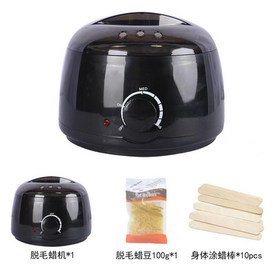 Kit de epilare cu ceară 100W Epilator depilator Aparat de epilat cu ceară pentru îndepărtarea părului Ceara se topește Kit de epilare cu ceară Încălzitor de parafină Încălzitor de mărgele de ceară
