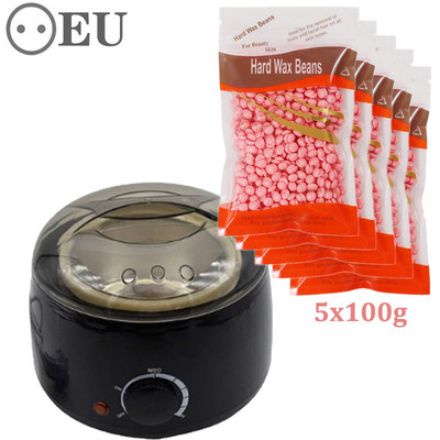45 W grijač voska Depilator za depilaciju Stroj za uklanjanje dlačica Komplet za depilaciju voskom koji se otapa Parafinski grijač sa strojem za grijanje kuglica voska