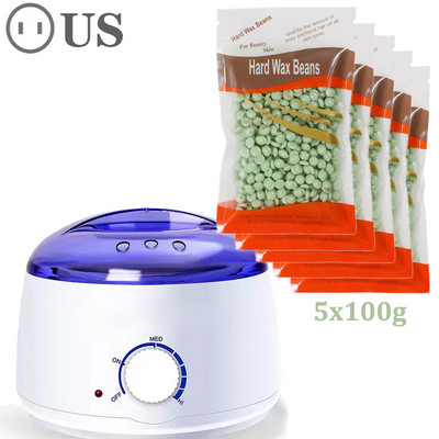 45 W grijač voska Depilator za depilaciju Stroj za uklanjanje dlačica Komplet za depilaciju voskom koji se otapa Parafinski grijač sa strojem za grijanje kuglica voska
