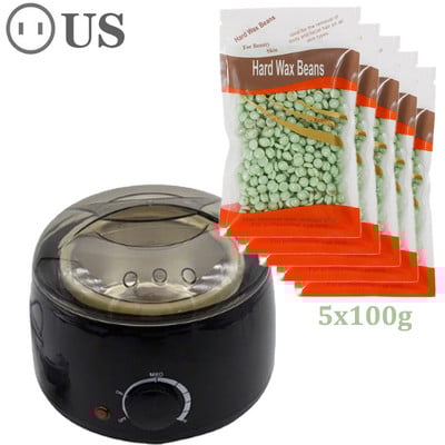 45 W grijač voska Depilator za depilaciju Stroj za uklanjanje dlačica Komplet za depilaciju voskom koji se otapa Parafinski grijač sa strojem za grijanje kuglica voska