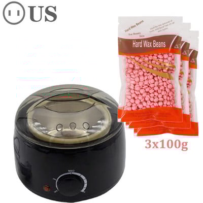 45 W grijač voska Depilator za depilaciju Stroj za uklanjanje dlačica Komplet za depilaciju voskom koji se otapa Parafinski grijač sa strojem za grijanje kuglica voska