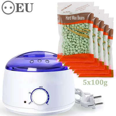 45 W grijač voska Depilator za depilaciju Stroj za uklanjanje dlačica Komplet za depilaciju voskom koji se otapa Parafinski grijač sa strojem za grijanje kuglica voska