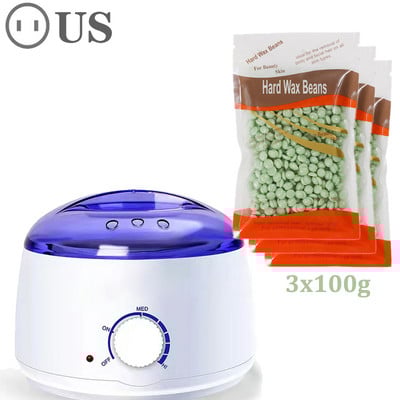 45 W grijač voska Depilator za depilaciju Stroj za uklanjanje dlačica Komplet za depilaciju voskom koji se otapa Parafinski grijač sa strojem za grijanje kuglica voska