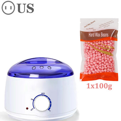 45 W grijač voska Depilator za depilaciju Stroj za uklanjanje dlačica Komplet za depilaciju voskom koji se otapa Parafinski grijač sa strojem za grijanje kuglica voska
