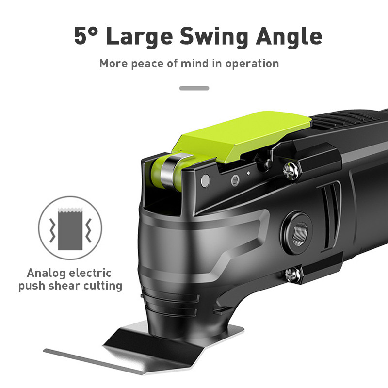 500 W електрически многофункционален осцилиращ инструмент Електрически тример Трион с променлива скорост с аксесоари Декорация на дома Обновяване 5°