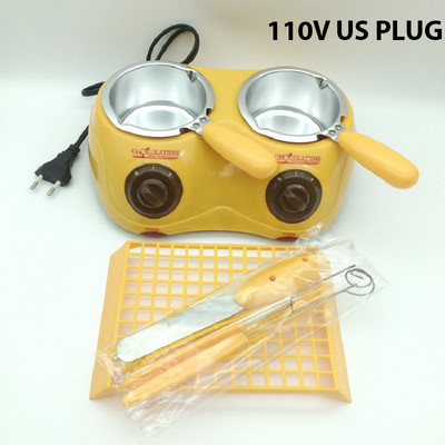 Vaško šildytuvas ir šokolado lydymo aparatas elektrinis šildantis fondue rinkinys, automatinis temperatūros valdymas su nuimamu indu – saldainių lydymo indas