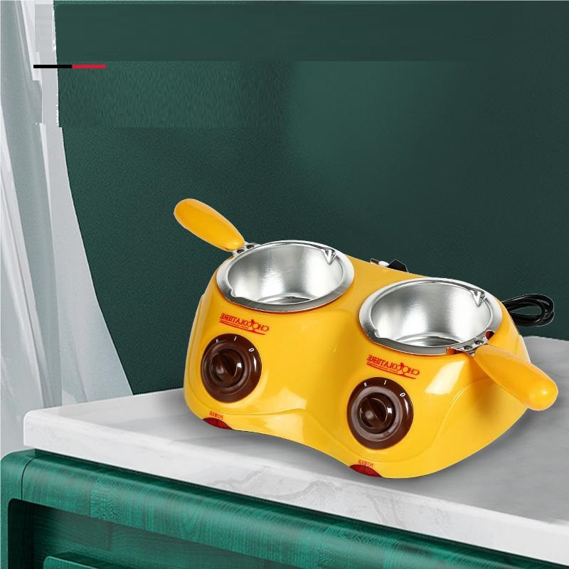 Vaško šildytuvas ir šokolado lydymo aparatas elektrinis šildantis fondue rinkinys, automatinis temperatūros valdymas su nuimamu indu – saldainių lydymo indas