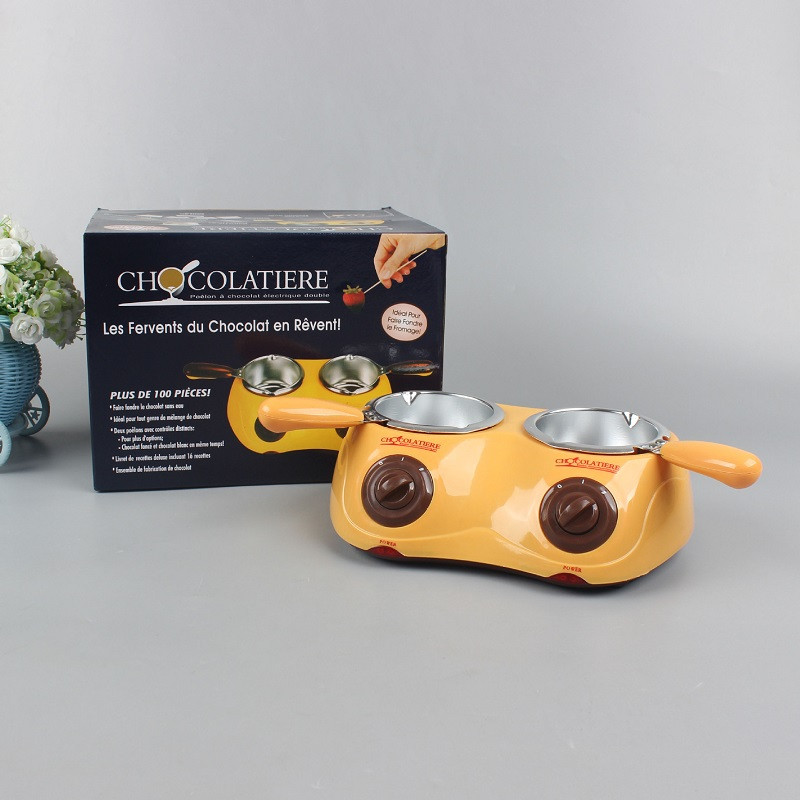 Vaško šildytuvas ir šokolado lydymo aparatas elektrinis šildantis fondue rinkinys, automatinis temperatūros valdymas su nuimamu indu – saldainių lydymo indas