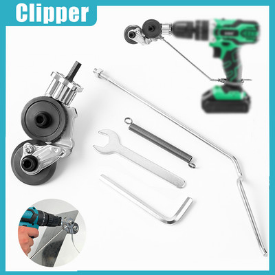 Električna bušilica Convert Škare Rezač ploča Alat za rezanje lima Besplatni alat za rezanje Grickalo Rezanje lima Električne škare