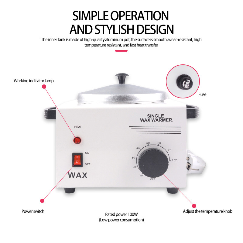 MEIERLI aparat za zagrijavanje voska za depilaciju u jednom loncu, grijač parafinskog voska za ruke i noge SPA depilator, alat za uklanjanje dlačica