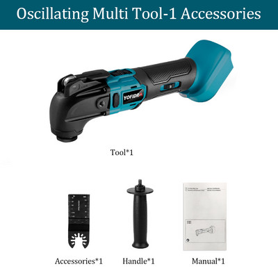 Безчетков осцилиращ многофункционален инструмент Yofidra за Makita 18V батерия, електрически трион, тример, лопата, полираща машина, дървообработващ инструмент