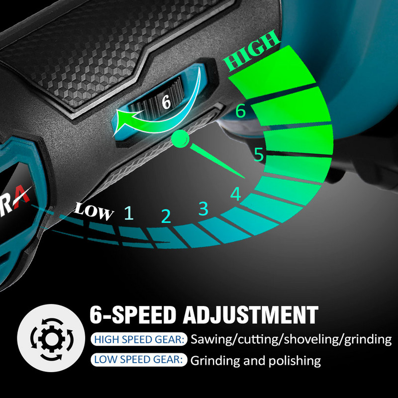 Безчетков осцилиращ многофункционален инструмент Yofidra за Makita 18V батерия, електрически трион, тример, лопата, полираща машина, дървообработващ инструмент