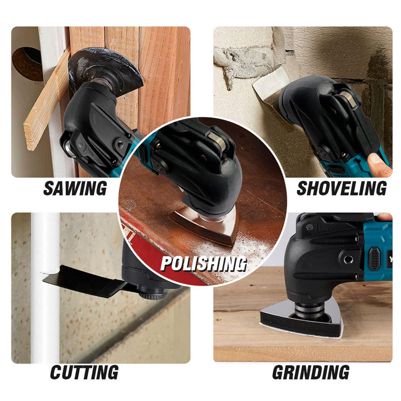 Безчетков осцилиращ многофункционален инструмент Yofidra за Makita 18V батерия, електрически трион, тример, лопата, полираща машина, дървообработващ инструмент