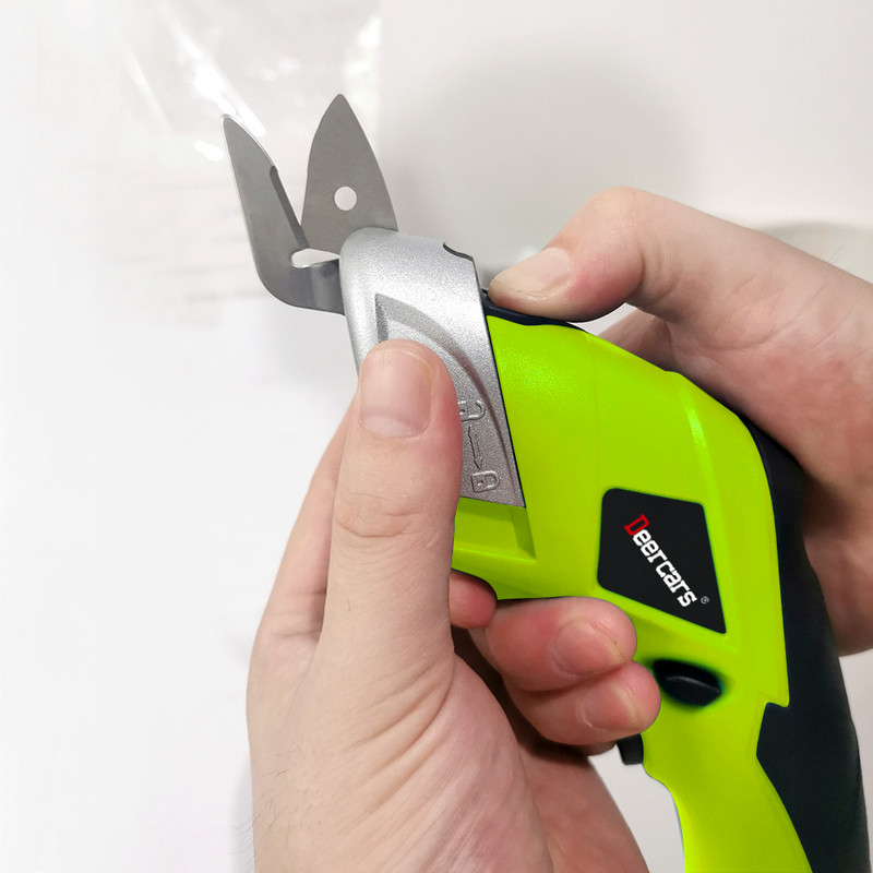 3,6 V punjive električne škare za tkanine Bežični baterijski rezač tkanine Tepih PVC kožni alati za rezanje Akumulatorske škare za šivanje