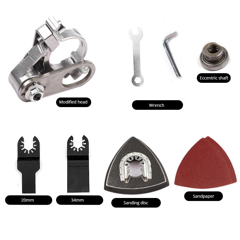 Modificirani oscilirajući alat za kutnu brusilicu, višenamjenski električni alat za obradu drveta Renovator pila za obradu drva s oštricama trimera