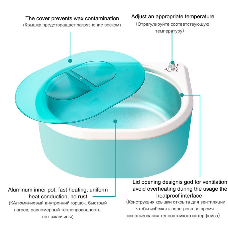 Grijač parafinskog voska SPA uređaj za terapiju voskom za ruke Parafinska kupka za lice, ruke, stopala i depilaciju Salonski tretman 3L Uređaj