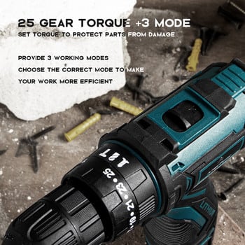 Ηλεκτρικό κατσαβίδι 16,8 V Wireless Impact Electric Cordless Power Tool 36NM Torque New Electric Drill Drilling Machine Mini Hand Drill