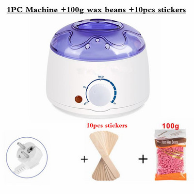 Elektrinis plaukų šalinimo vaškas- šildytuvas vaško pupelės 10vnt medienos lipdukai plaukų šalinimo rinkiniai vaškavimo rinkinys cera depiliatorius